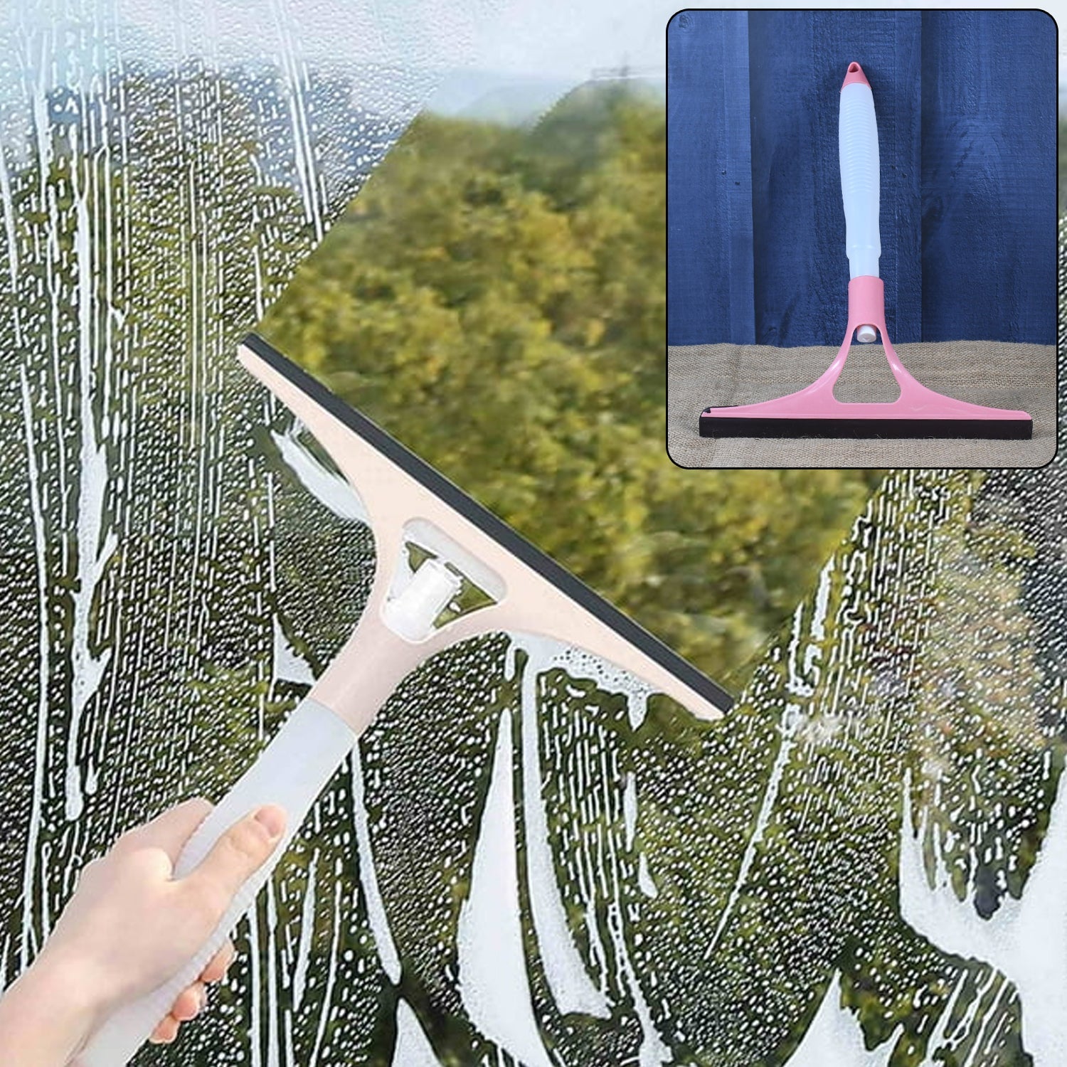 All-in-One Cleaning Brush: Spray, Wash, & Wipe (Windows, Glass, Car) (1 Pc) All-in-One Cleaning Brush: Spray, Wash, & Wipe (Windows, Glass, Car) (1 Pc)